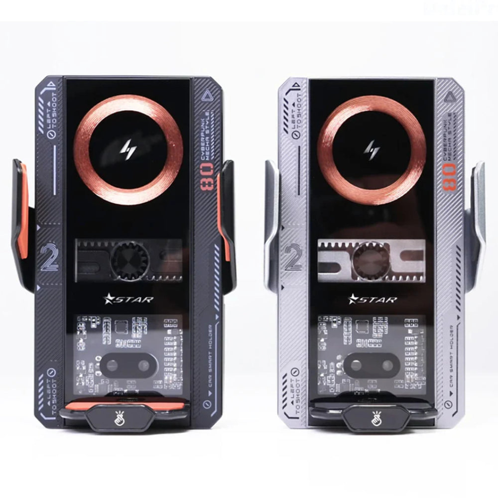 Auto Clamping Car Phone Holder Supporting Wireless Charging 15W/66W Fast Charging