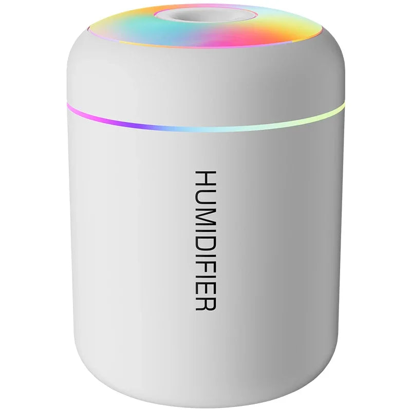 180ML USB Aroma Diffuser and Humidifier, 2-in-1 Essential Oil Mist Maker with Colorful Lights for Car and Home