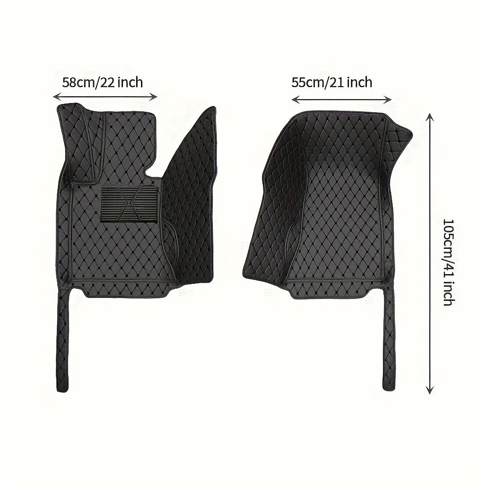 2025 FASHION PU Leather LUXURY Car Floor Mats For BMW E46 2000~2005 Waterproof Carpets Interior Accessories