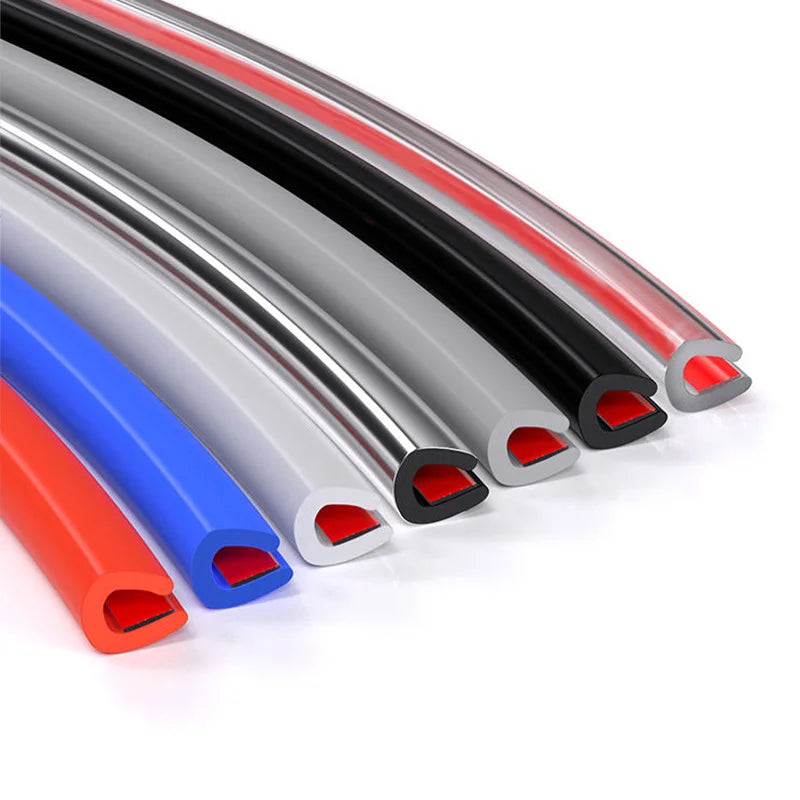 2M/5M10M Car Door Protector Rubber Seal Protector And Guard Strip Clear Edge Guards Trim Styling Scratch Protector Universal