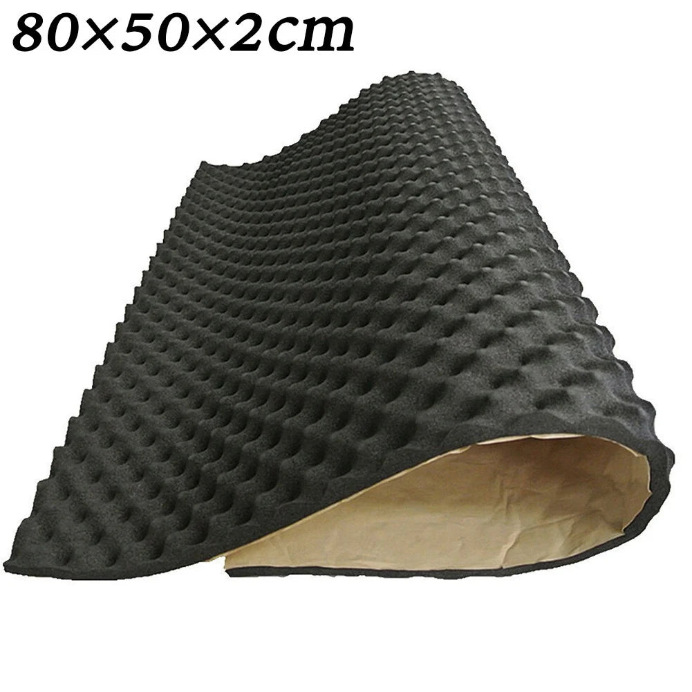 2cm Thick Sound Deadener Mat, Car Noise Insulation & Acoustic Foam for Hood, Subwoofer & Silent Installation