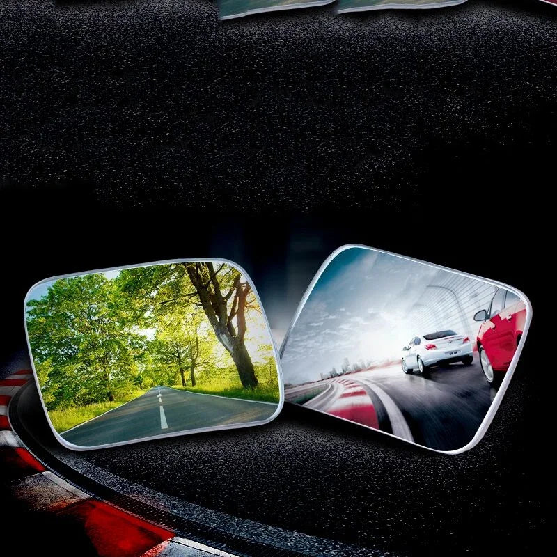 2-Pack Universal Blind Spot Mirror, 360° Adjustable Frameless Rearview Mirror for Enhanced Driving Safety on Cars & Motorcycles