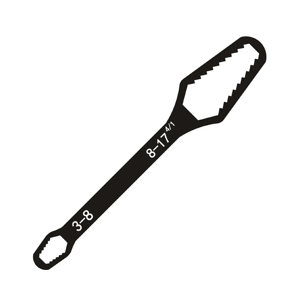 Universal Adjustable Torx Wrench, 3-17mm Self-Tightening Double-Head Spanner for Precision Repair and Maintenance