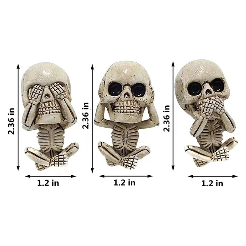 3pc Ghost Head Car Vent Clip Halloween Pendant Ornaments Decor Car Air Vent Clip cool Skull Air Outlet Freshener Perfume Clip