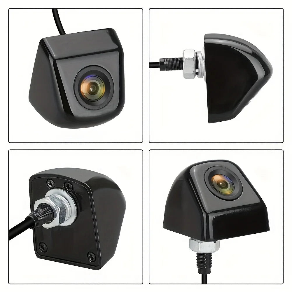 4-Pin HD Night Vision Wide Angle Backup Camera with Front & Rear Views, Easy Install - 480P Video, Vehicle Safety Accessory
