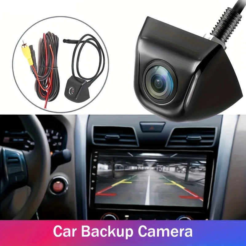 4-Pin HD Night Vision Wide Angle Backup Camera with Front & Rear Views, Easy Install - 480P Video, Vehicle Safety Accessory