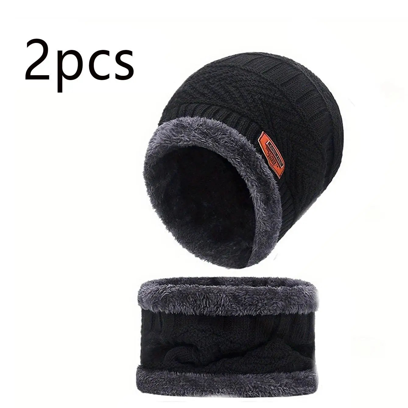 Cozy Velvet Winter Accessories Kit, Includes Beanie, Neck Warmer & Gloves, Ideal for Cold Weather Outdoor Activities