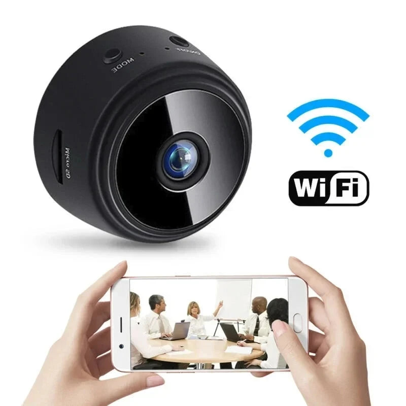 Wireless Security Camera with WiFi, HD Mini Cam for Smart Home Monitoring and Baby & Pet Surveillance