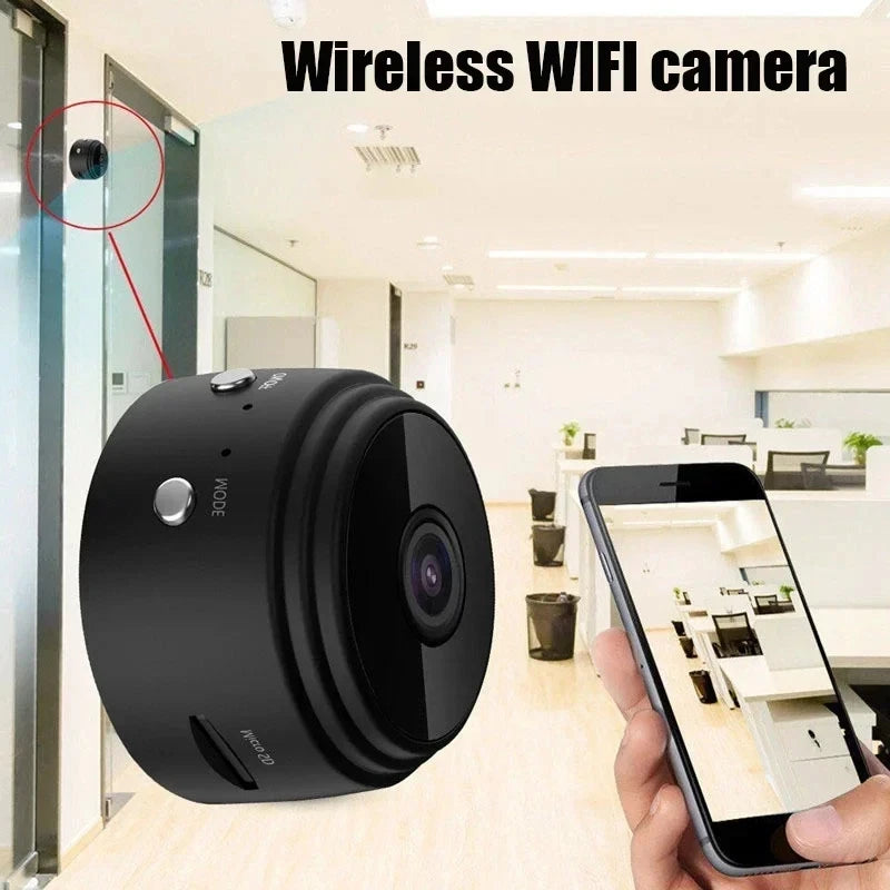 Wireless Security Camera with WiFi, HD Mini Cam for Smart Home Monitoring and Baby & Pet Surveillance