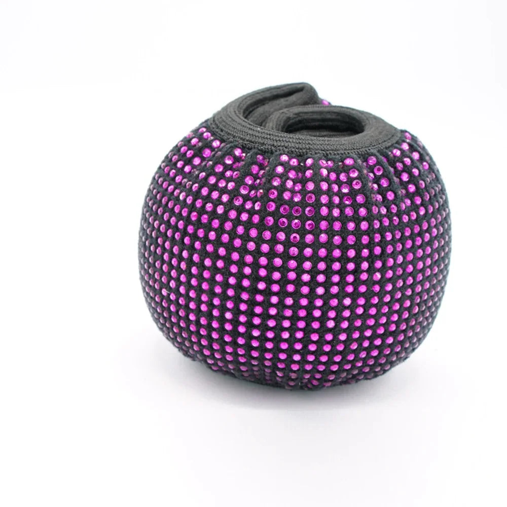 Bling Car Steering Wheel Cover, Crystal Diamond Rhinestone Protector for SUV & Car, Sparkling Auto Decoration Accessory