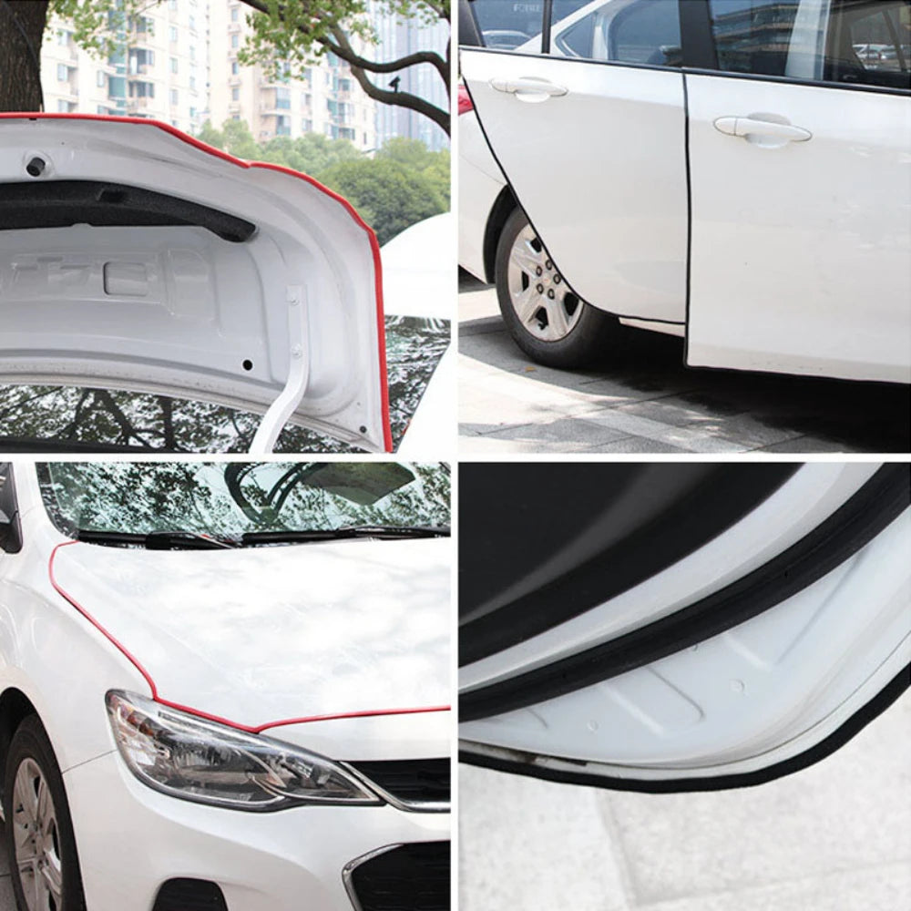 Car 10m Rubber Edging Protection Strip Door Edge Guards Trim Molding Side Protector Anti-Scratches Vehicle Car Accessories