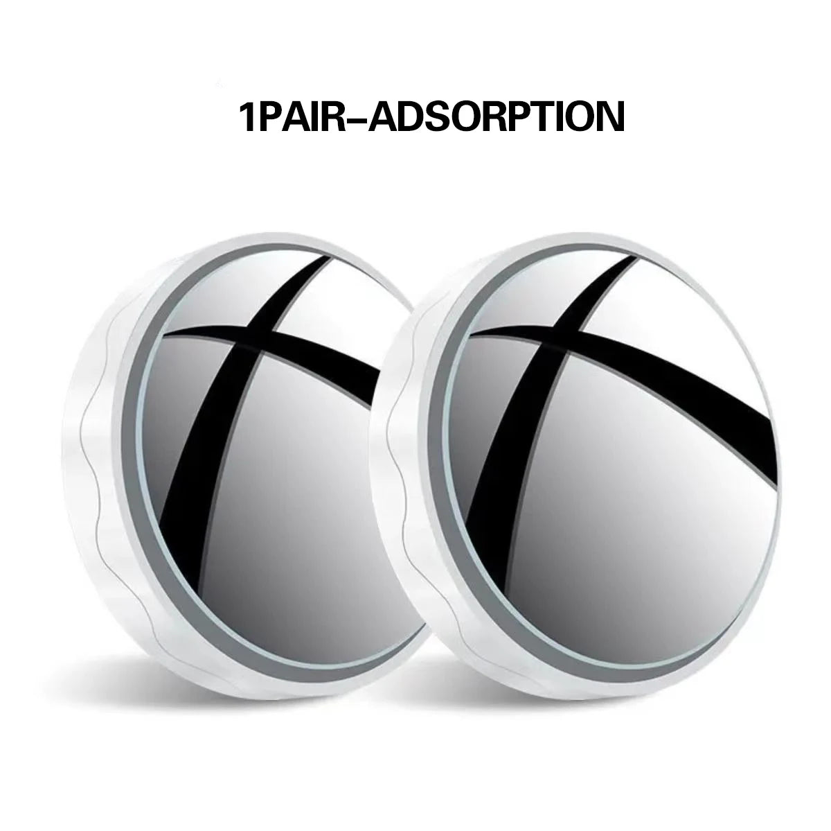 360° Adjustable Blind Spot Mirror, Wide-Angle Convex Rearview Mirror with Round Frame for Car, Auxiliary Safety Accessory