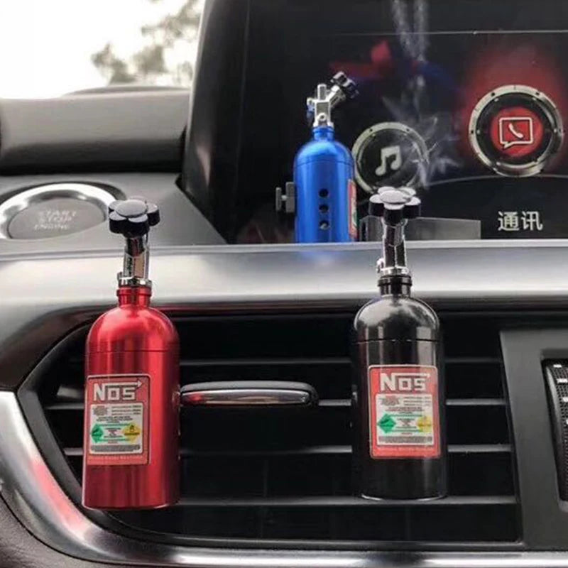 Car Air Freshener NOS Nitrogen Bottle Air Vent Aromatherapy Auto Aroma Outle Perfume Flavoring Fragrances Accessories
