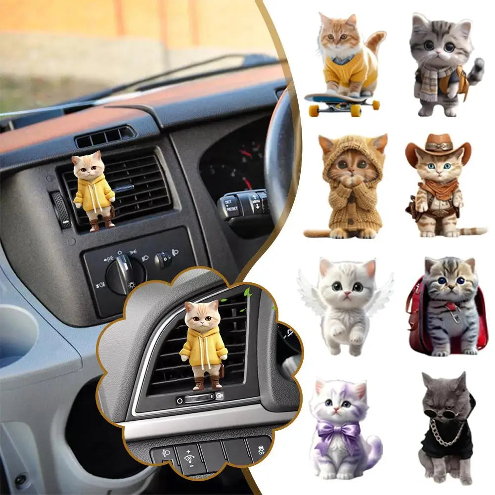 Car Aromatherapy Air Freshener 2d Cute Fragrance Mini Tools Decoration Aromatherapy Accessories M5j2