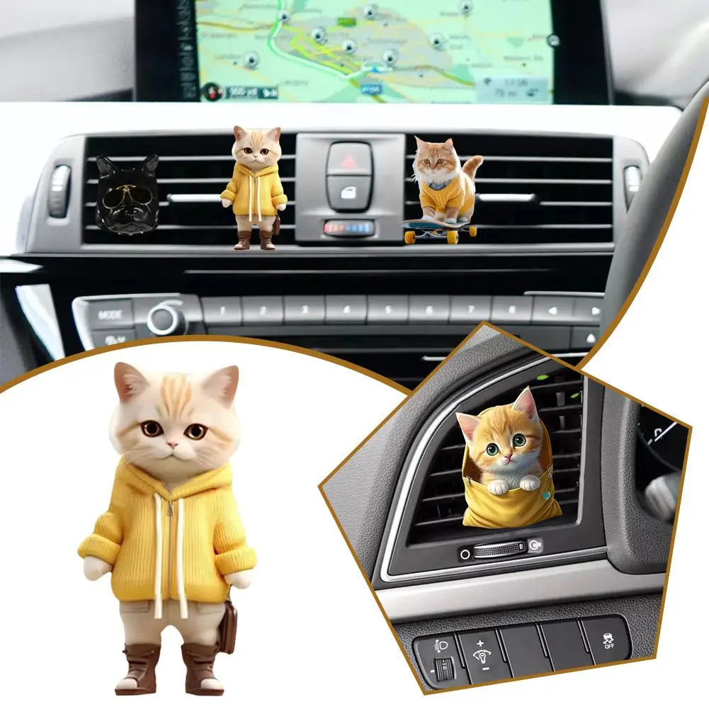 Car Aromatherapy Air Freshener 2d Cute Fragrance Mini Tools Decoration Aromatherapy Accessories M5j2