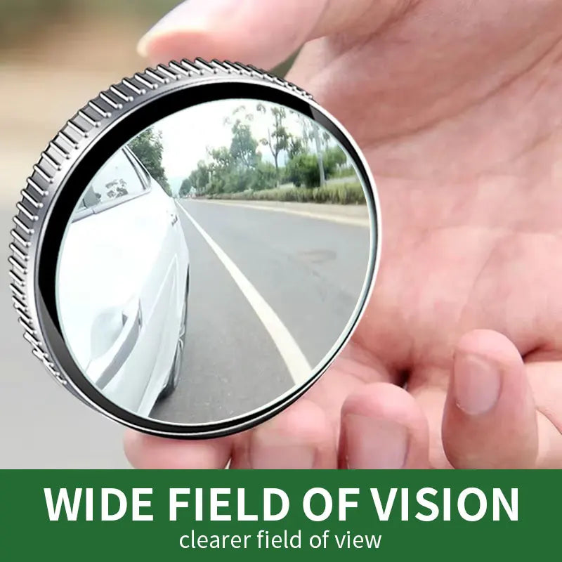 360° Adjustable Blind Spot Mirror, Wide-Angle Round Convex Auxiliary Mirror for Car, Auto Reverse Safety Accessory
