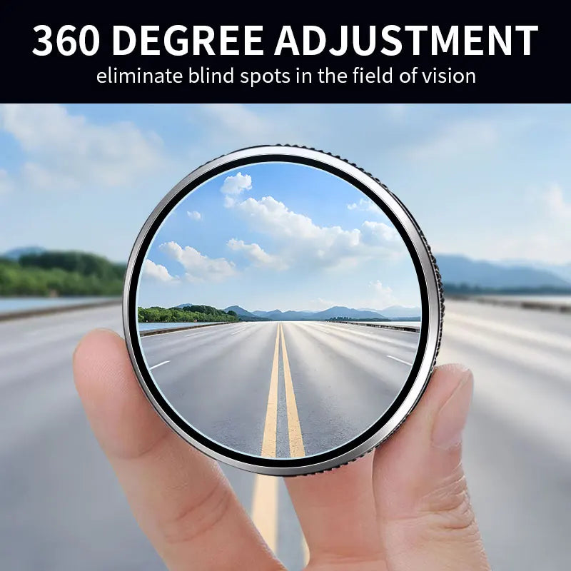 360° Adjustable Blind Spot Mirror, Wide-Angle Round Convex Auxiliary Mirror for Car, Auto Reverse Safety Accessory