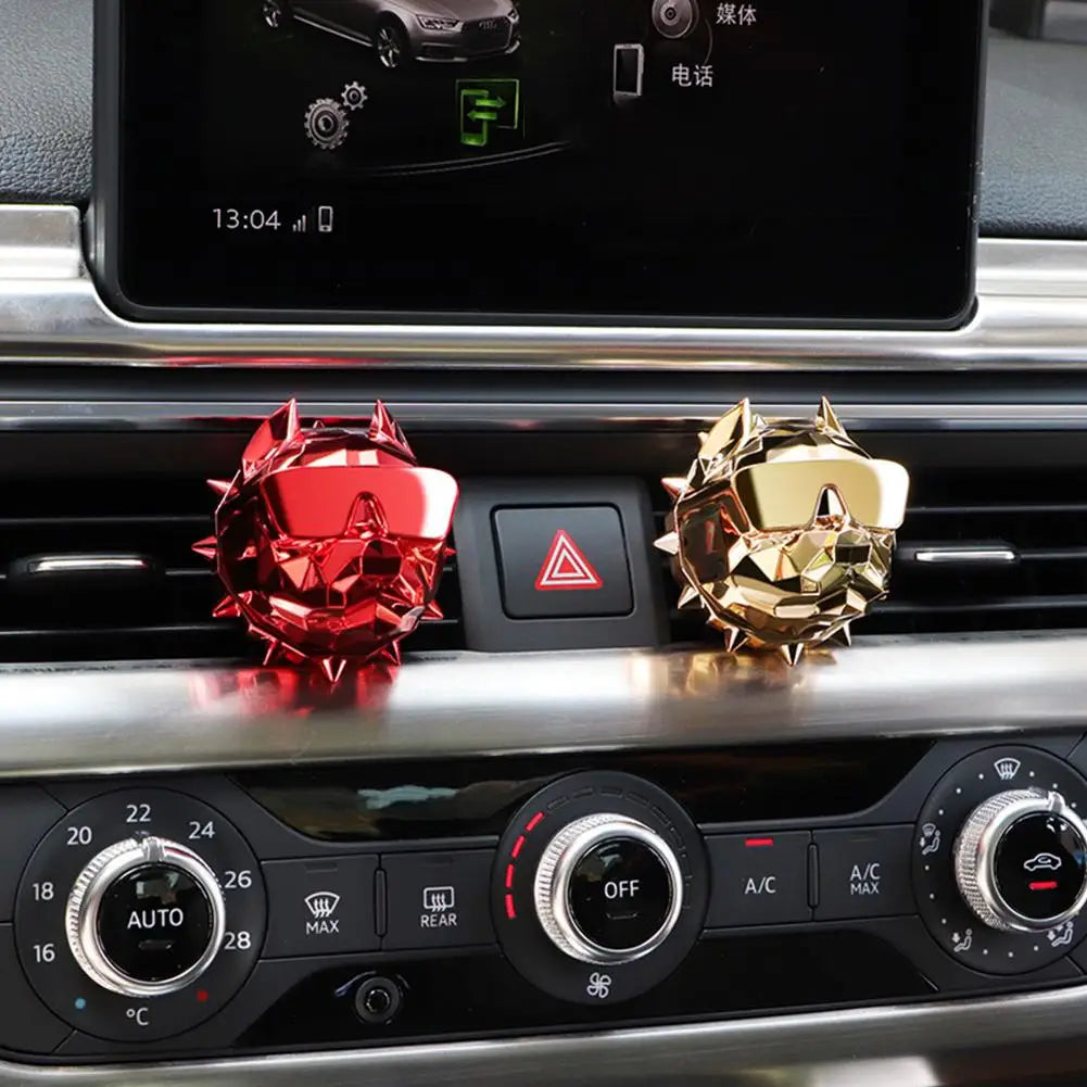 Car Bully Dog Aromatherapy Car Perfume Air Freshener Bulldog Fragrance Scent Parfum Car Diffuser Auto Geur Clip Car Decoration