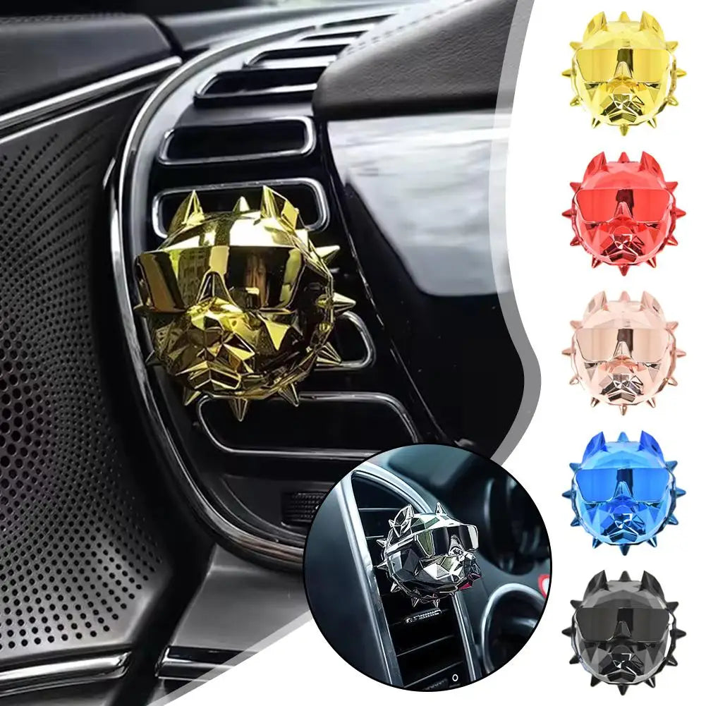 Car Bully Dog Aromatherapy Car Perfume Air Freshener Bulldog Fragrance Scent Parfum Car Diffuser Auto Geur Clip Car Decoration
