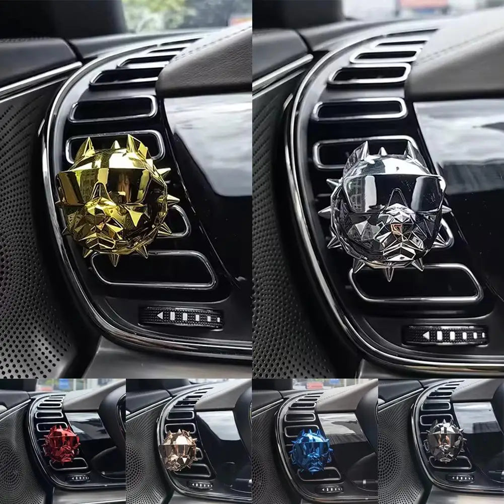 Car Bully Dog Aromatherapy Car Perfume Air Freshener Bulldog Fragrance Scent Parfum Car Diffuser Auto Geur Clip Car Decoration