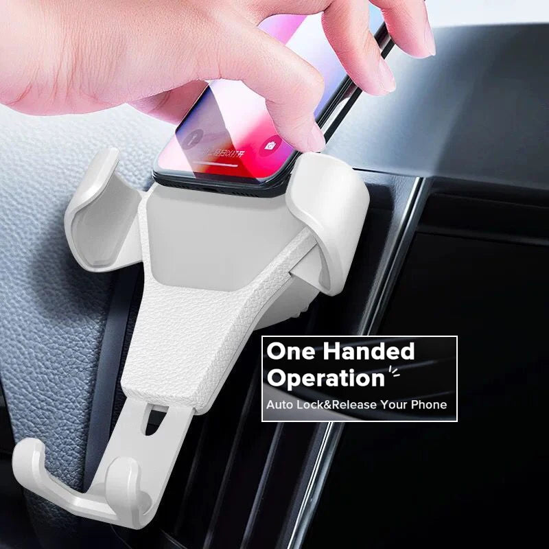One-Hand Release Car Vent Mount, Universal Air Vent Clip for iPhone, Samsung and More