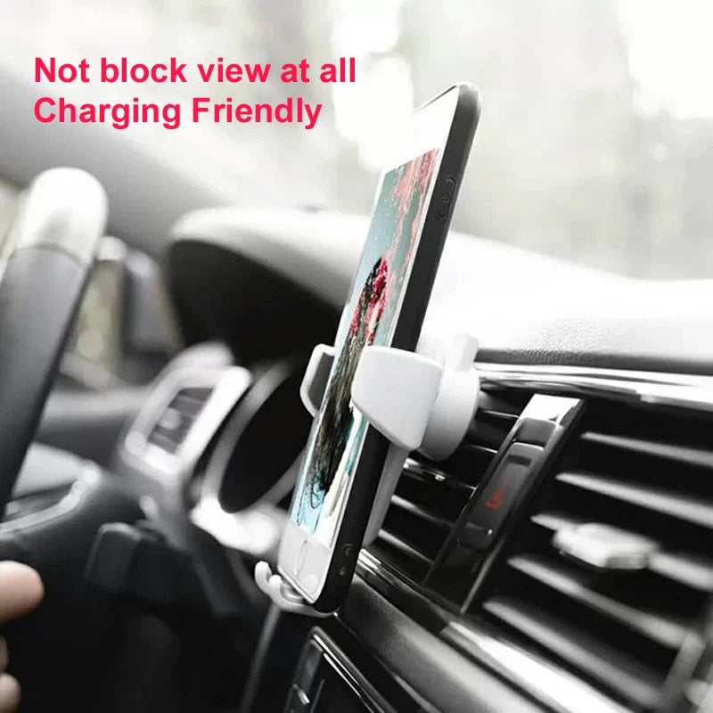 One-Hand Release Car Vent Mount, Universal Air Vent Clip for iPhone, Samsung and More