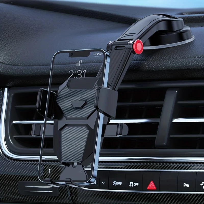 Gravity Car Phone Holder, Automatic Locking Dashboard Mount for 4.7-6.7 Inch Smartphones