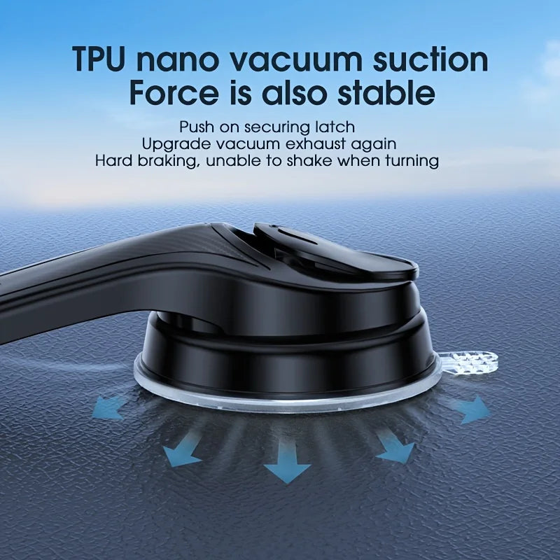 Gravity Car Phone Holder, Automatic Locking Dashboard Mount for 4.7-6.7 Inch Smartphones