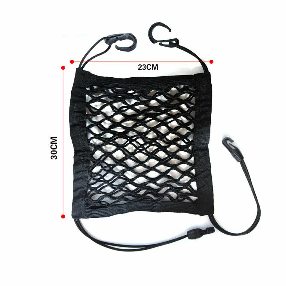 Heavy-Duty Cargo Net for Car Trunk, Elastic Mesh Storage Bag for Securing Luggage