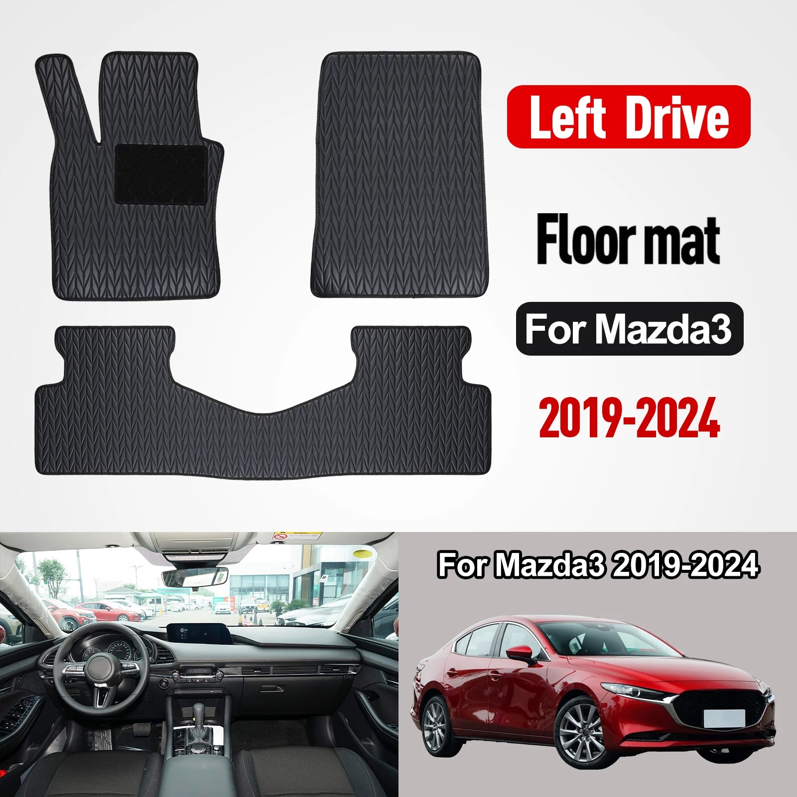 Custom car floor mat for Mazda 3 2019 2018 2019 2020 2021 2022 2023 2024 Waterproof Pad Car Mats floor Covers Car Accessories
