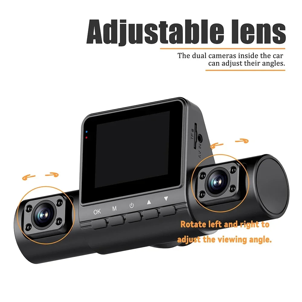 4-Channel 1080P Dash Cam for All-Round View, 360° Car Security Camera with Night Vision and Backup Recording