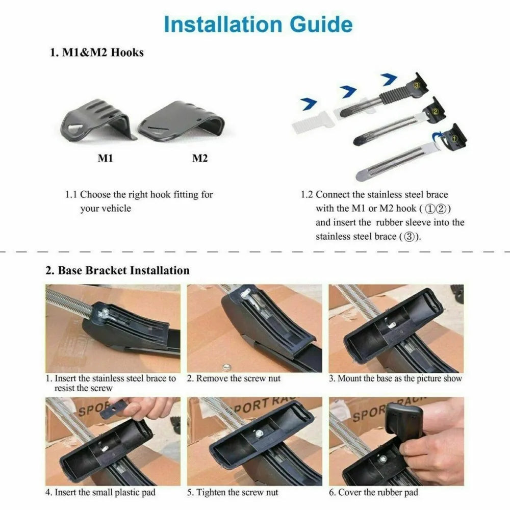 2PCS Aluminum Crossbar Roof Rack, Compatible with Toyota Corolla Hatchback 2018-2022, Luggage & Kayak Carrier Rails