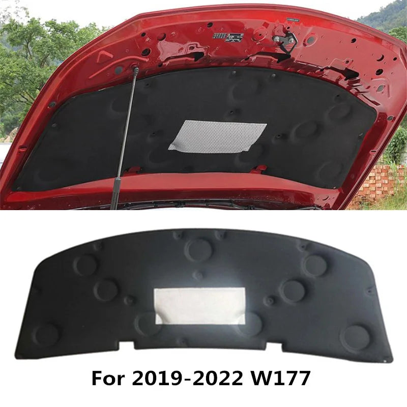 Automotive Hood Heat Shield & Sound Deadener, Thermal Insulation Pad for Mercedes-Benz A-Class W176 W177 (2013-2022)