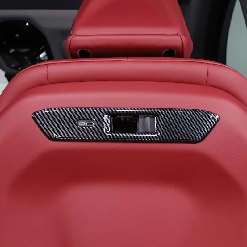 For BMW X3 G45 2025 2026 front seat back trim Seat back trim Automotive accessories ABS carbon fiber pattern 2pcs
