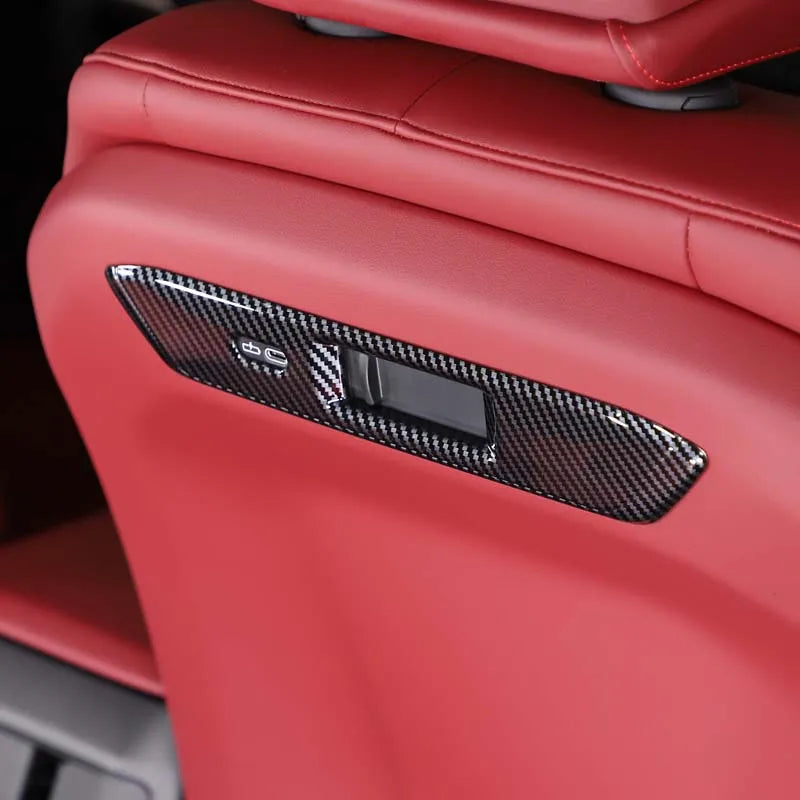 For BMW X3 G45 2025 2026 front seat back trim Seat back trim Automotive accessories ABS carbon fiber pattern 2pcs