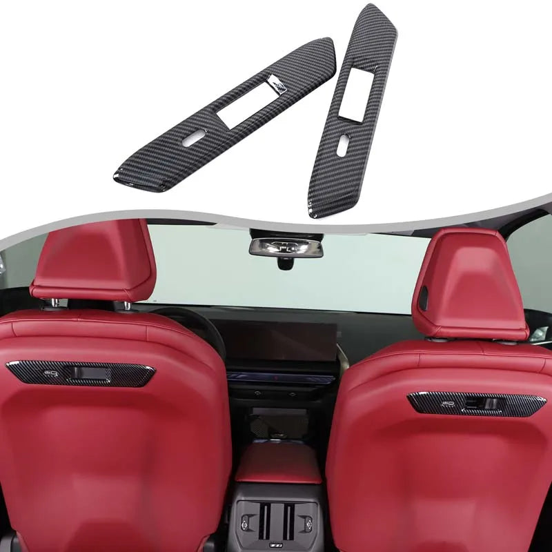 For BMW X3 G45 2025 2026 front seat back trim Seat back trim Automotive accessories ABS carbon fiber pattern 2pcs