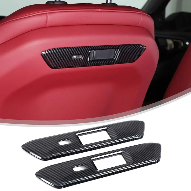 For BMW X3 G45 2025 2026 front seat back trim Seat back trim Automotive accessories ABS carbon fiber pattern 2pcs