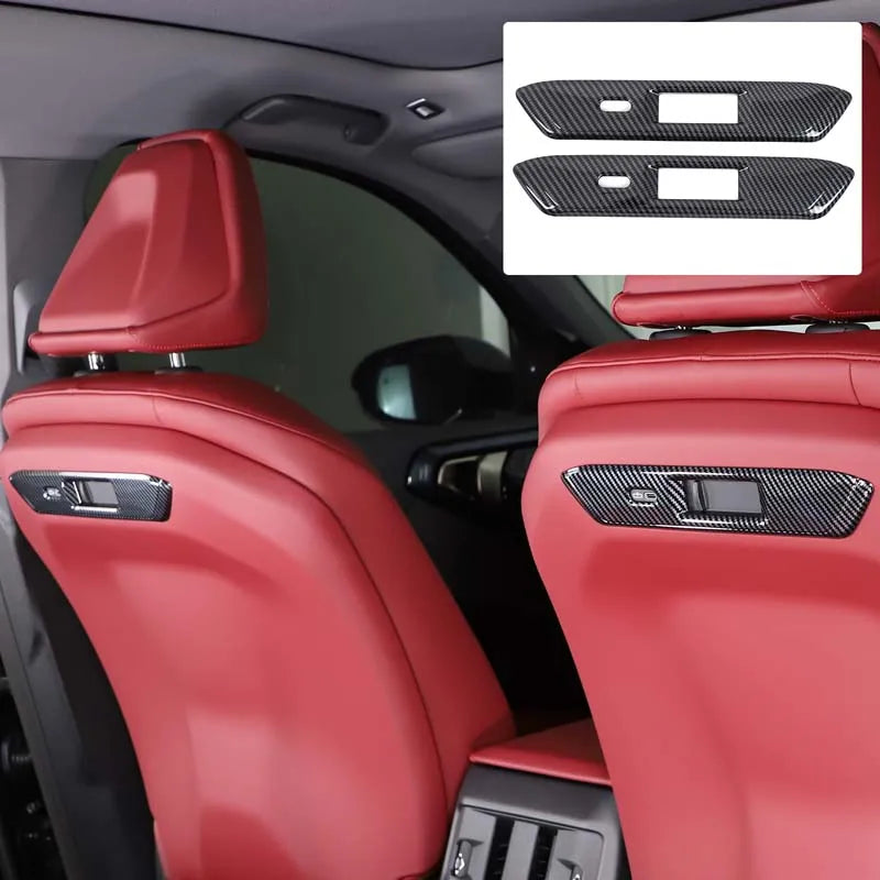 For BMW X3 G45 2025 2026 front seat back trim Seat back trim Automotive accessories ABS carbon fiber pattern 2pcs