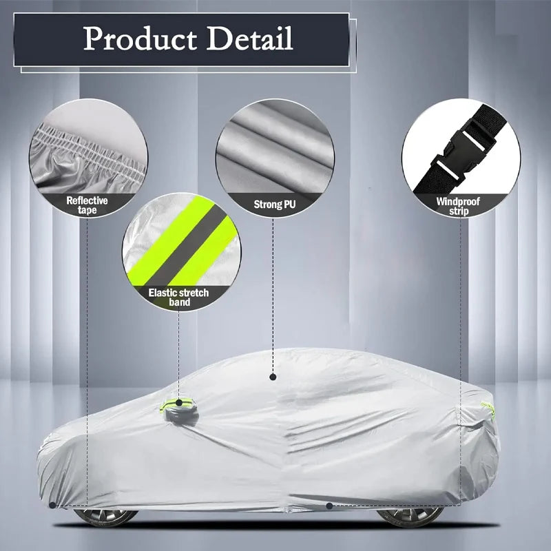 All-Weather Car Cover for Toyota Sienna, Full Exterior Protection Against Rain, Snow & UV Rays