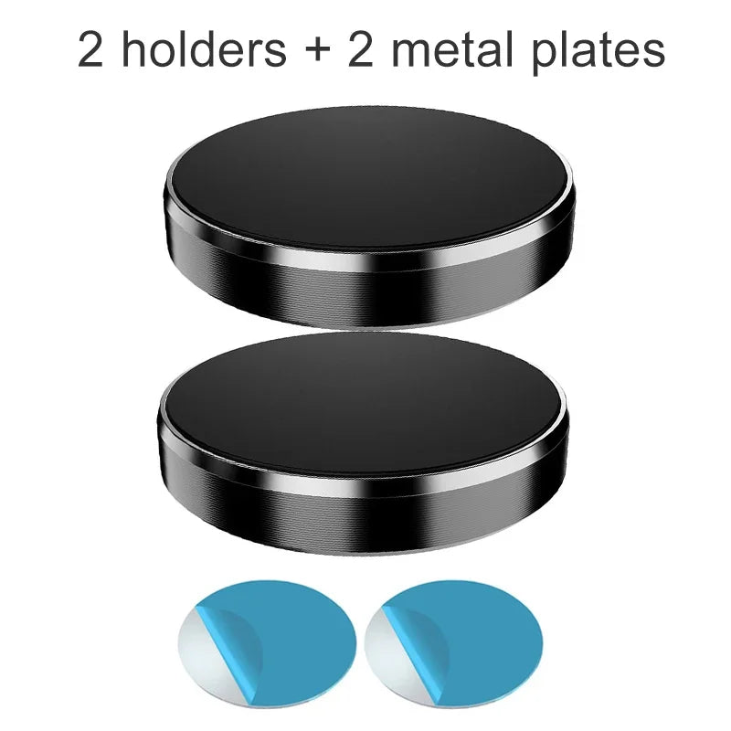 Universal Magnetic Phone Mount for Car and Home, Dashboard and Vent Clip with Adhesive Sticker for Versatile Use