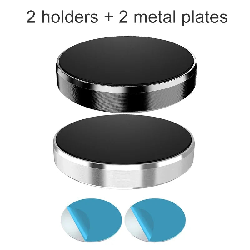 Universal Magnetic Phone Mount for Car and Home, Dashboard and Vent Clip with Adhesive Sticker for Versatile Use