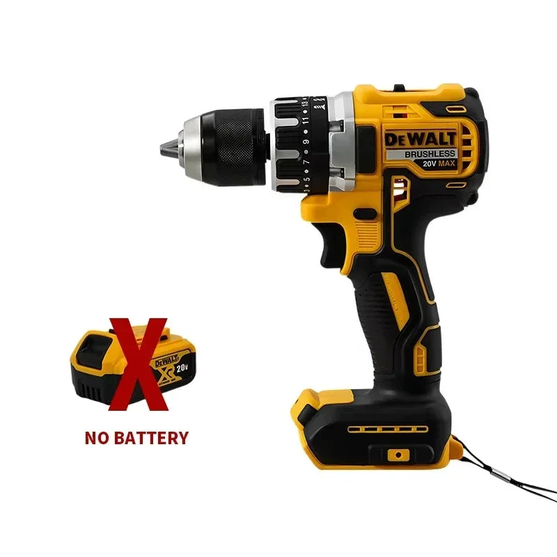 DCD796 20V Brushless Cordless Drill with Ergonomic Design, 14+1 Position Clutch for Precision in Woodworking and DIY Projects