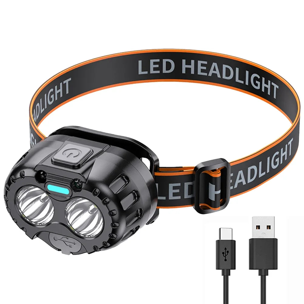 Bright Waterproof LED Headlamp, 250 Lumen Emergency Light for Camping, Hiking and Outdoor Adventures