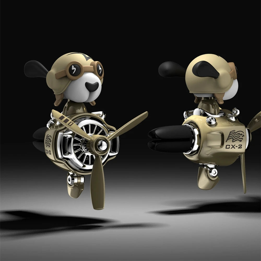 Shaking Head Air Freshener Helicopter Car Air Vent Fragrance Skull Doll Skeleton Car Diffuser Propeller Pilot Air Fresheners