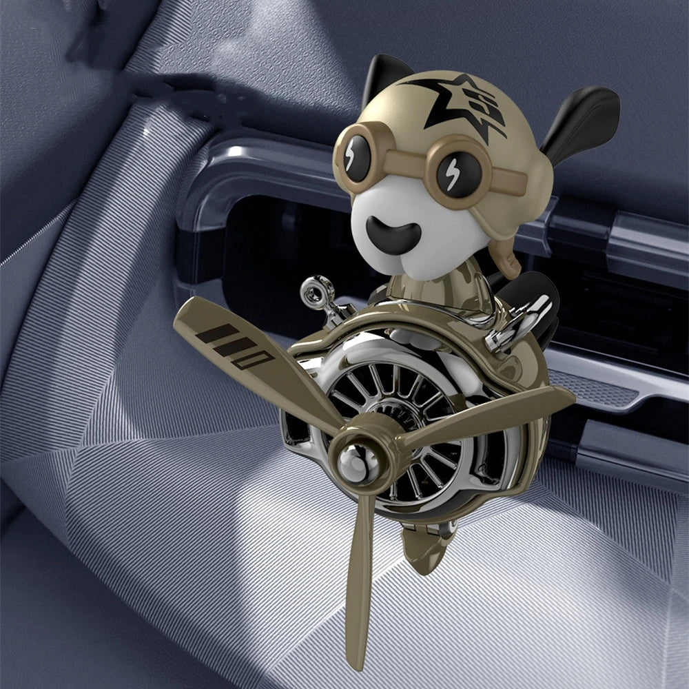 Shaking Head Air Freshener Helicopter Car Air Vent Fragrance Skull Doll Skeleton Car Diffuser Propeller Pilot Air Fresheners