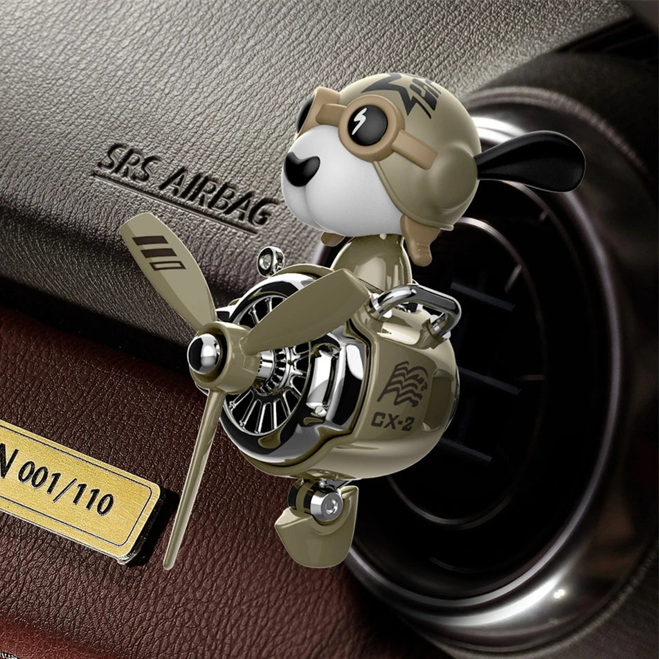 Shaking Head Air Freshener Helicopter Car Air Vent Fragrance Skull Doll Skeleton Car Diffuser Propeller Pilot Air Fresheners
