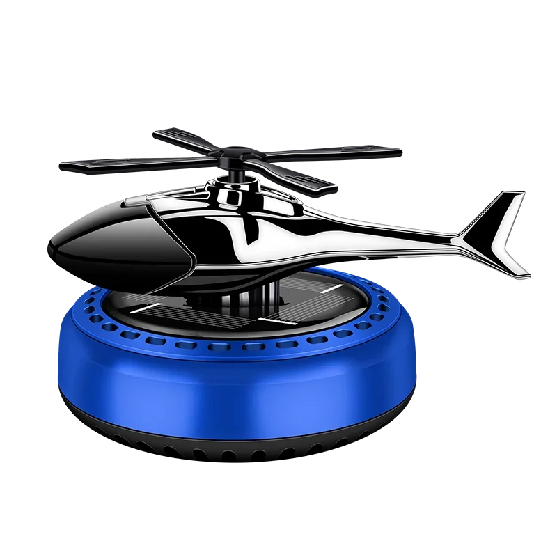 Solar Power Car air freshener Decorative Aromatherapy Propeller rotary perfume diffuser Car Auto Center Console accessories