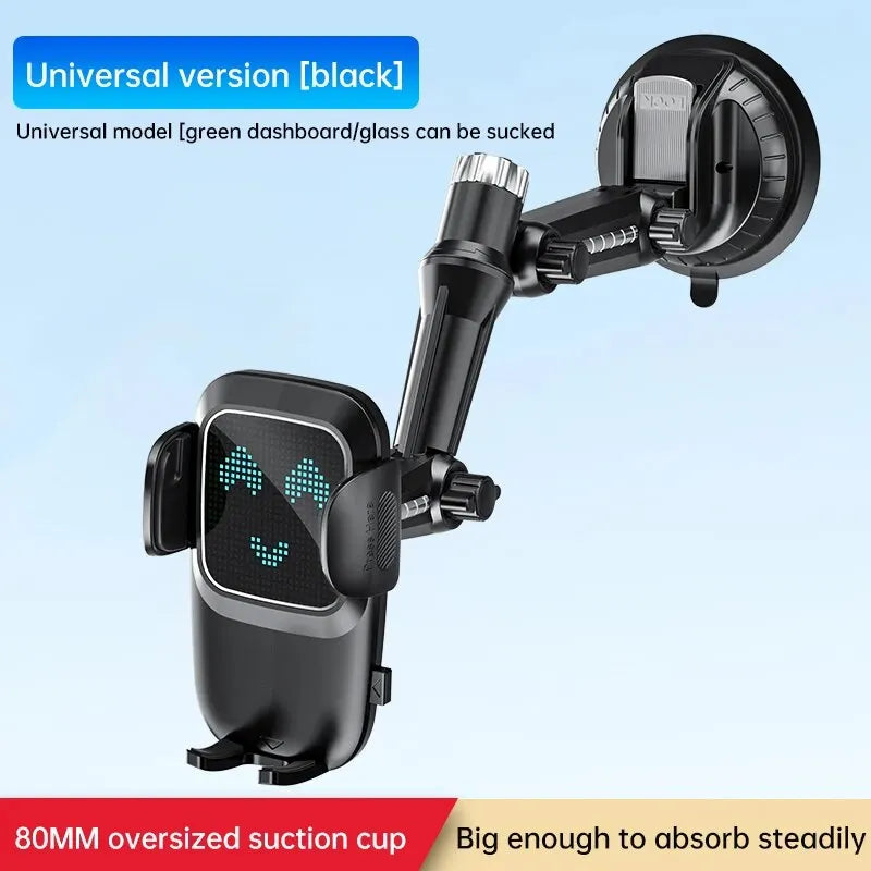 Dashboard and Windshield Phone Mount, Strong Suction Cup with Gel Pad for Stable Viewing
