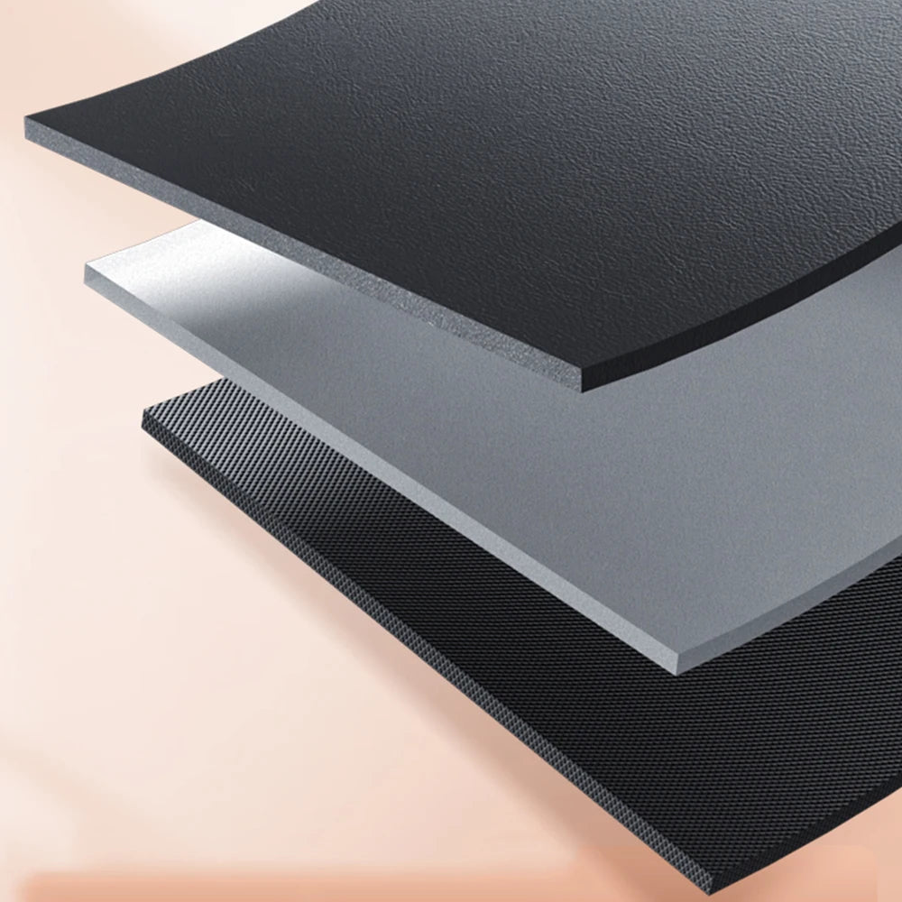 Multifunctional Car Backseat Organizer with Tablet Holder, PU Leather Kick Mat with Multiple Pockets